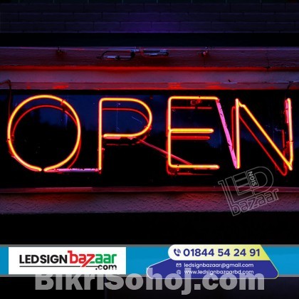 Neon signs are a luminous, eye-catching